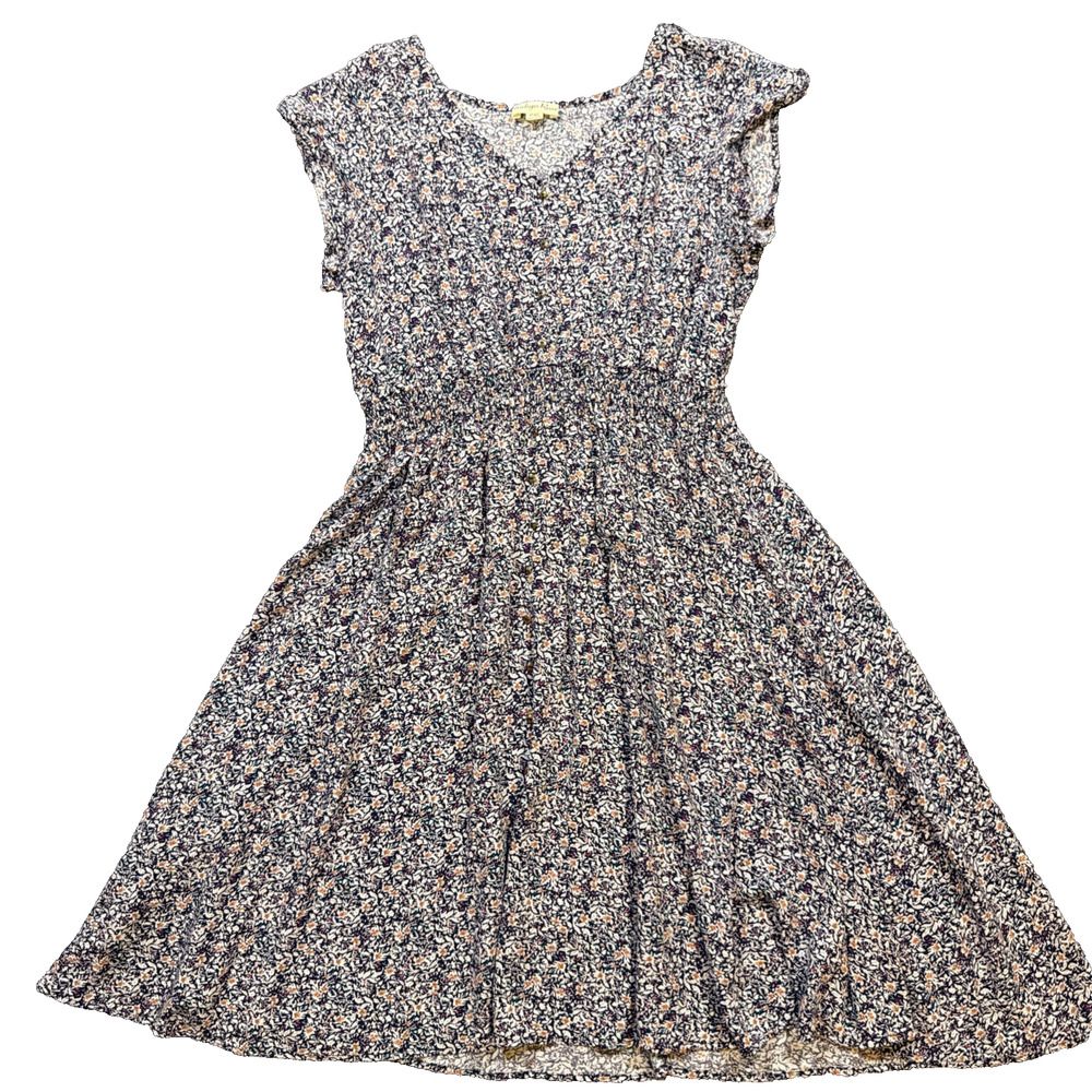 Indigo Rose Womens Floral Print Dress Sz Petite XL PXL